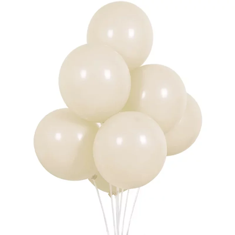 Set 10 baloane latex, Sand, 12 cm, cod culoare #022