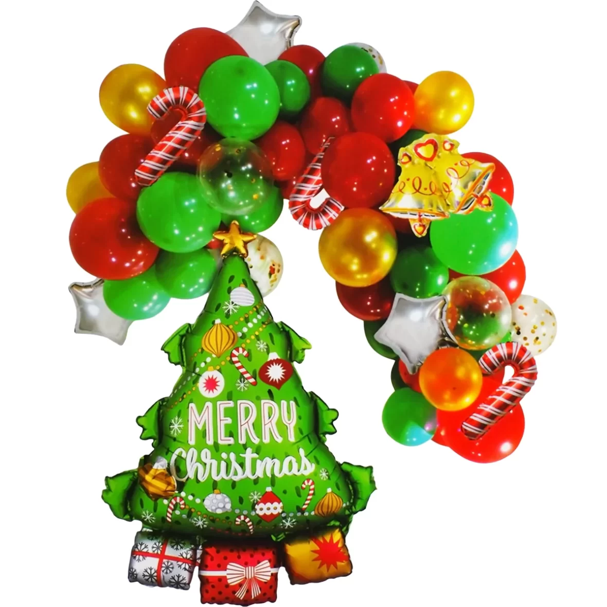 Arcada baloane Brad de Craciun