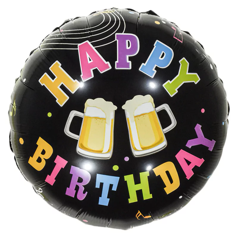 Balon folie Halbe de Bere, rotund, 45 cm