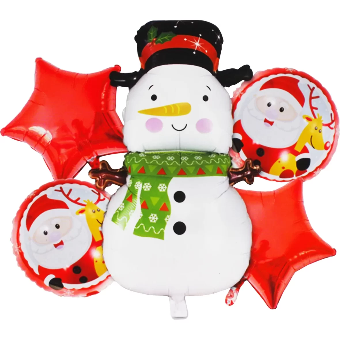 Set 5 baloane folie cu figurina Om de Zapada, 89×50 cm