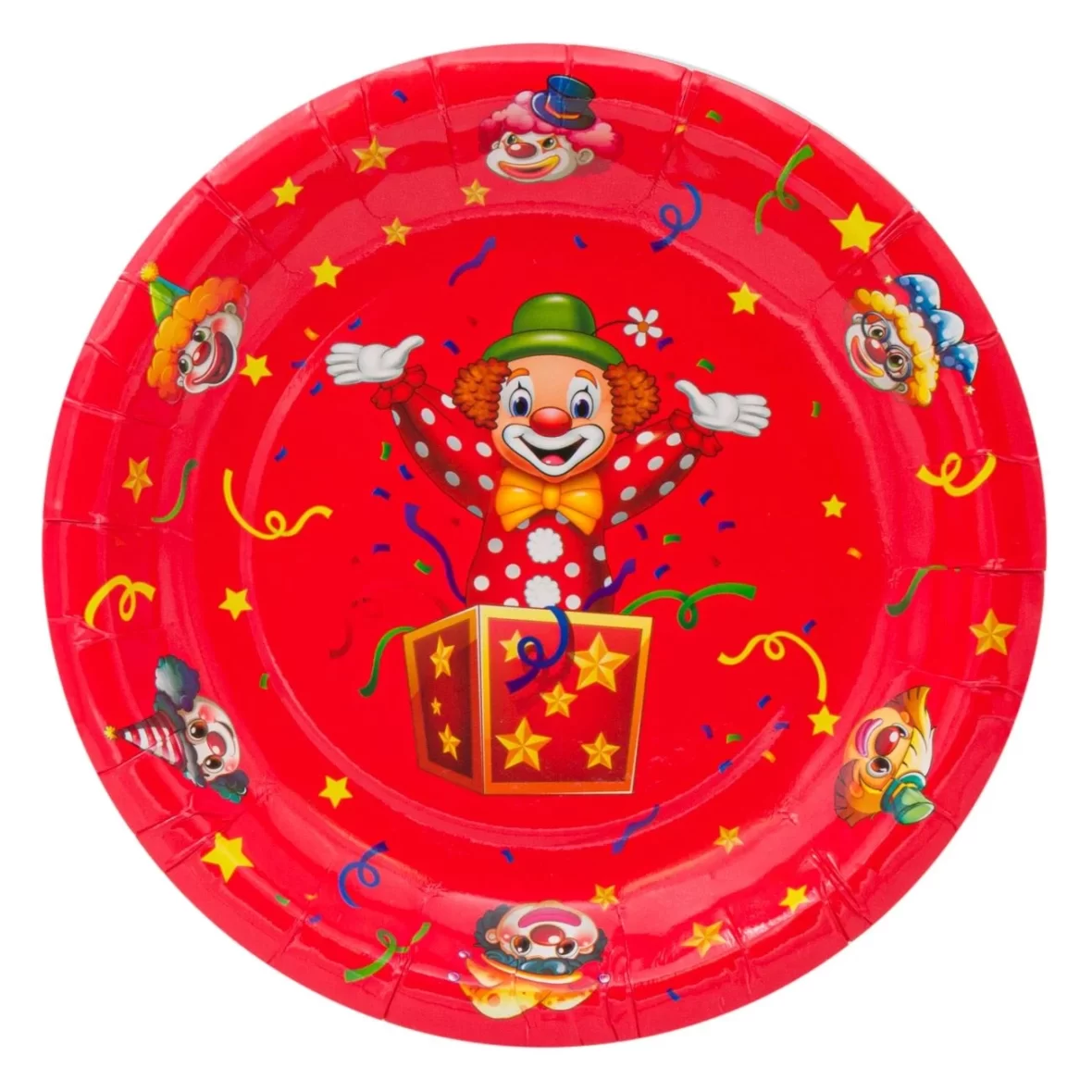 Set 10 farfurii Clown, 18 cm