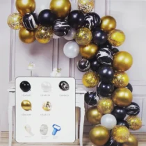 1165-arcada-baloane-aurii-negre-albe