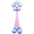 Set aranjament baloane pentru Botez, in forma de floare, baby blue-roz 130 cm