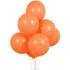 Baloane latex de 12 cm, Portocaliu deschis, 10 bucati, cod culoare #018