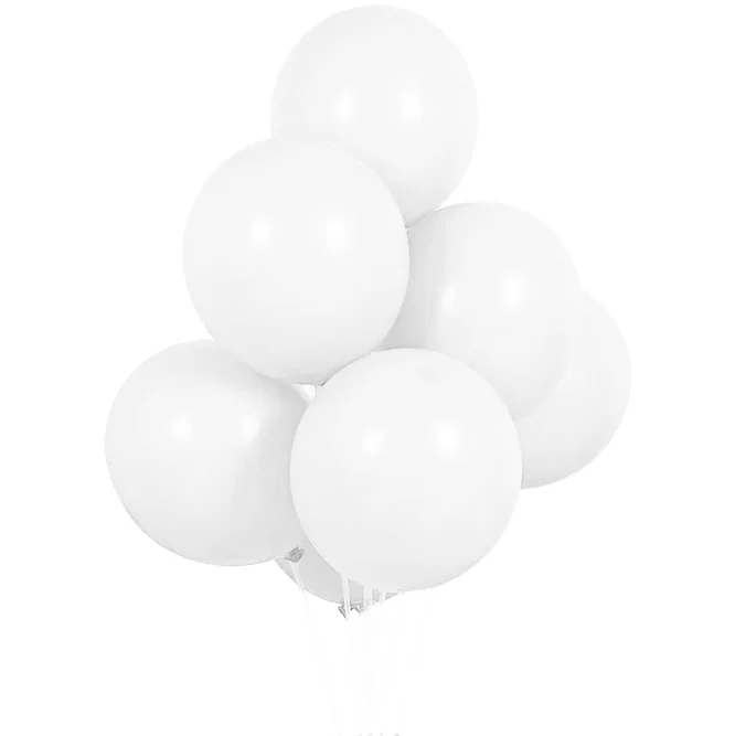 Set 10 baloane latex, Transparent, 12 cm, cod culoare #055