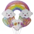 Set 4 baloane folie Curcubeu, Norisori si Inimioare