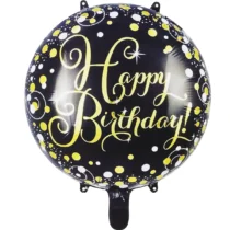 1285-balon-folie-happy-birthday-negru-auriu-rotund-45-cm