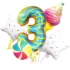 Set aranjamente 5 baloane Sweets Party, Cifra 3