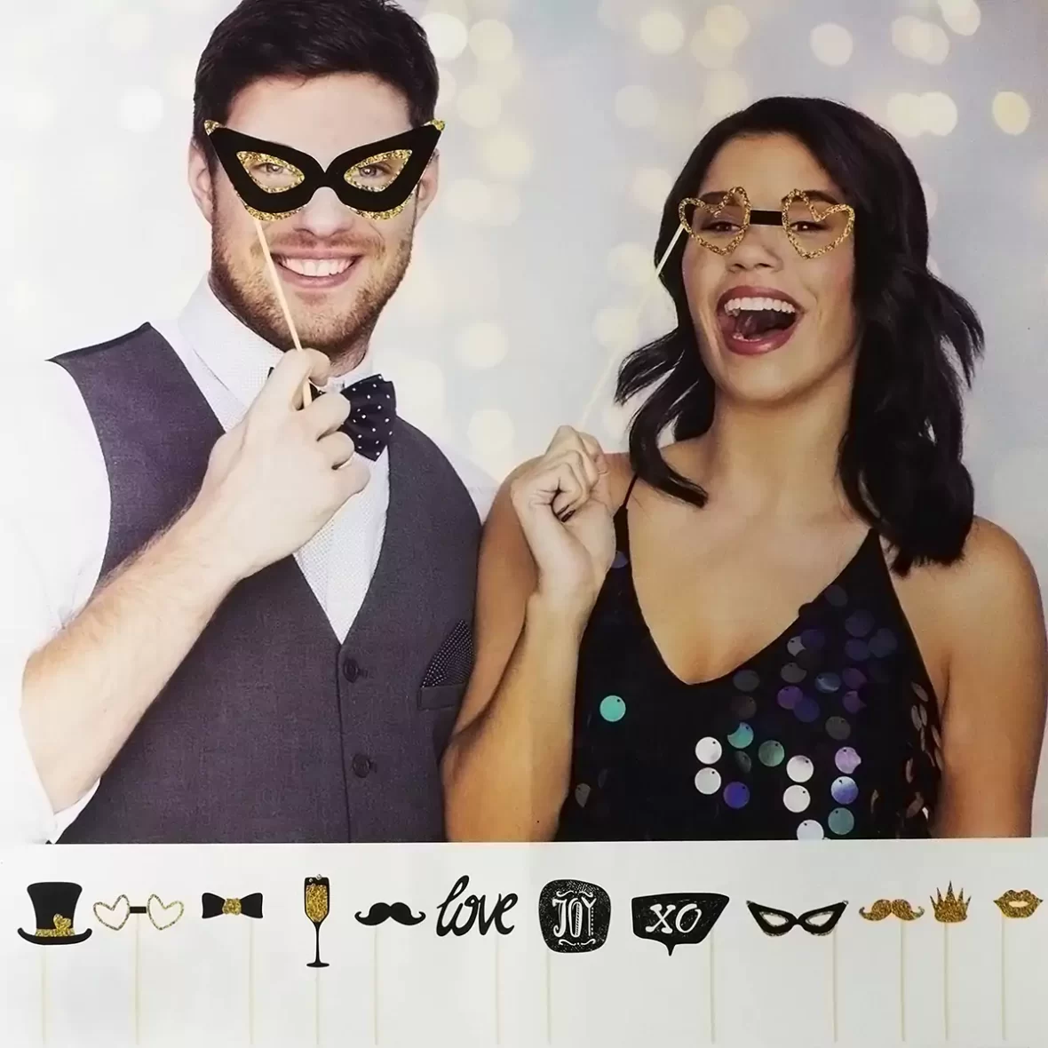 Set 12 propsuri Mr.& Mrs.