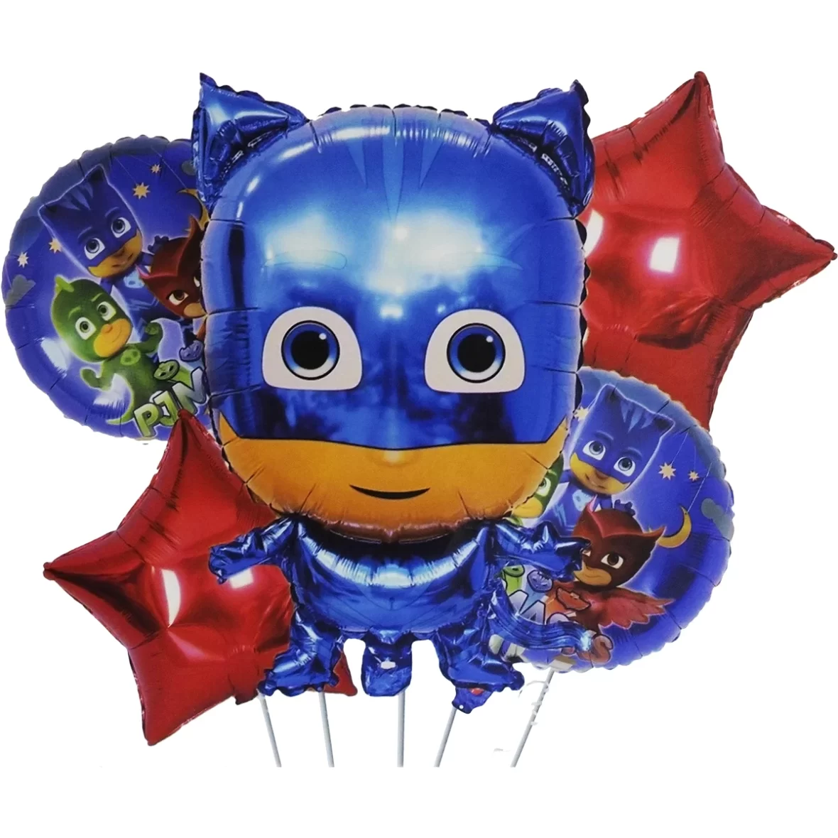 Set 5 baloane folie Eroi in Pijamale