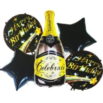1344-set-5-baloane-folie-happy-birthday-cu-sticla-sampanie