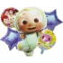 Set 5 baloane folie Cocomelon
