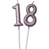 Set lumanari cifre lila - 18 ani