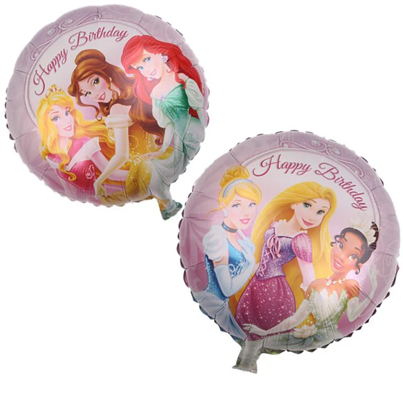 Balon folie Printese double sided, rotund, 45 cm