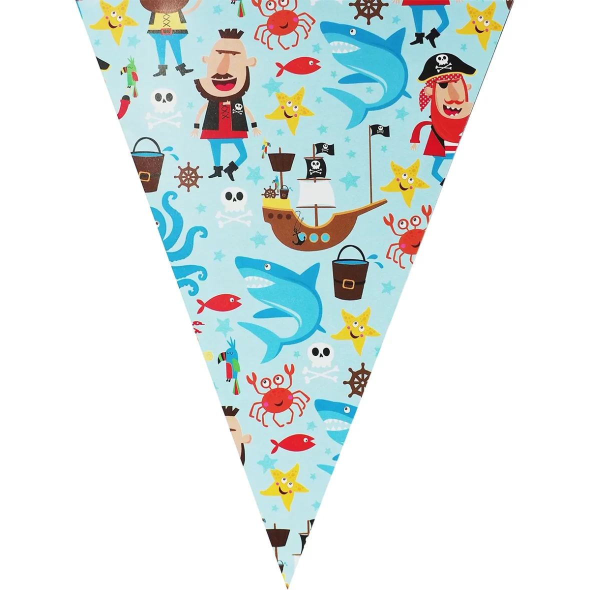 Set ghirlanda cu 10 stegulete Pirati