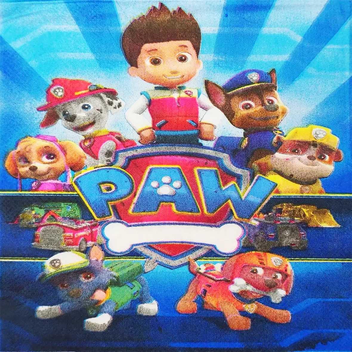 Set 10 servetele Patrula Catelusilor, model 5