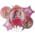 Set aranjament 5 baloane folie cu Printese