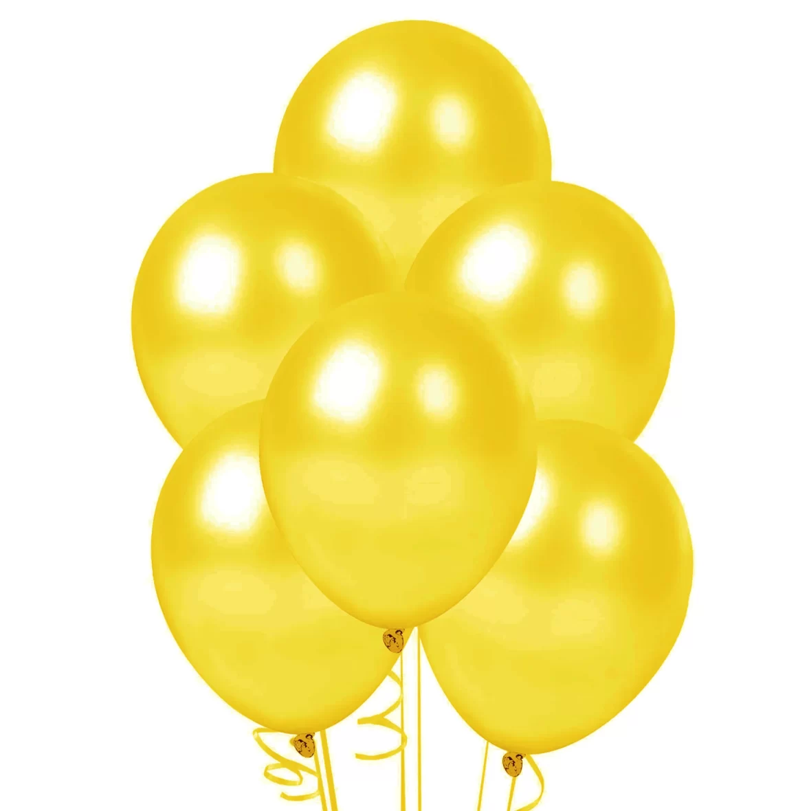 Set 10 baloane latex perlate, Auriu, 12 cm, cod culoare #101