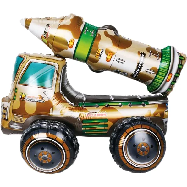 Balon folie figurina Masina Armata 3D, 62 cm