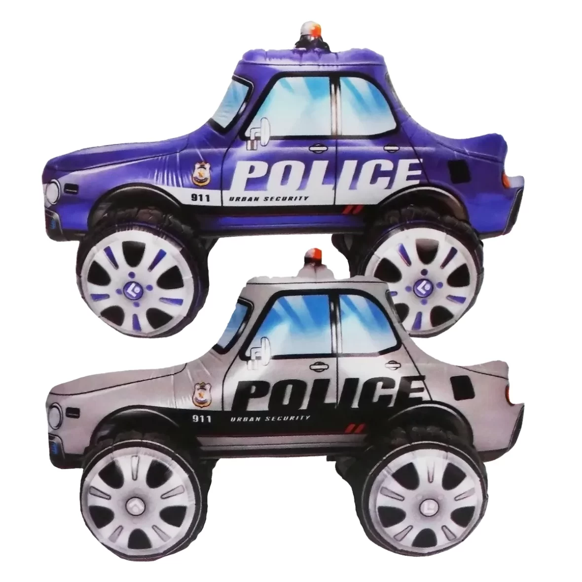 Balon folie Masina de Politie 3D, 65 cm