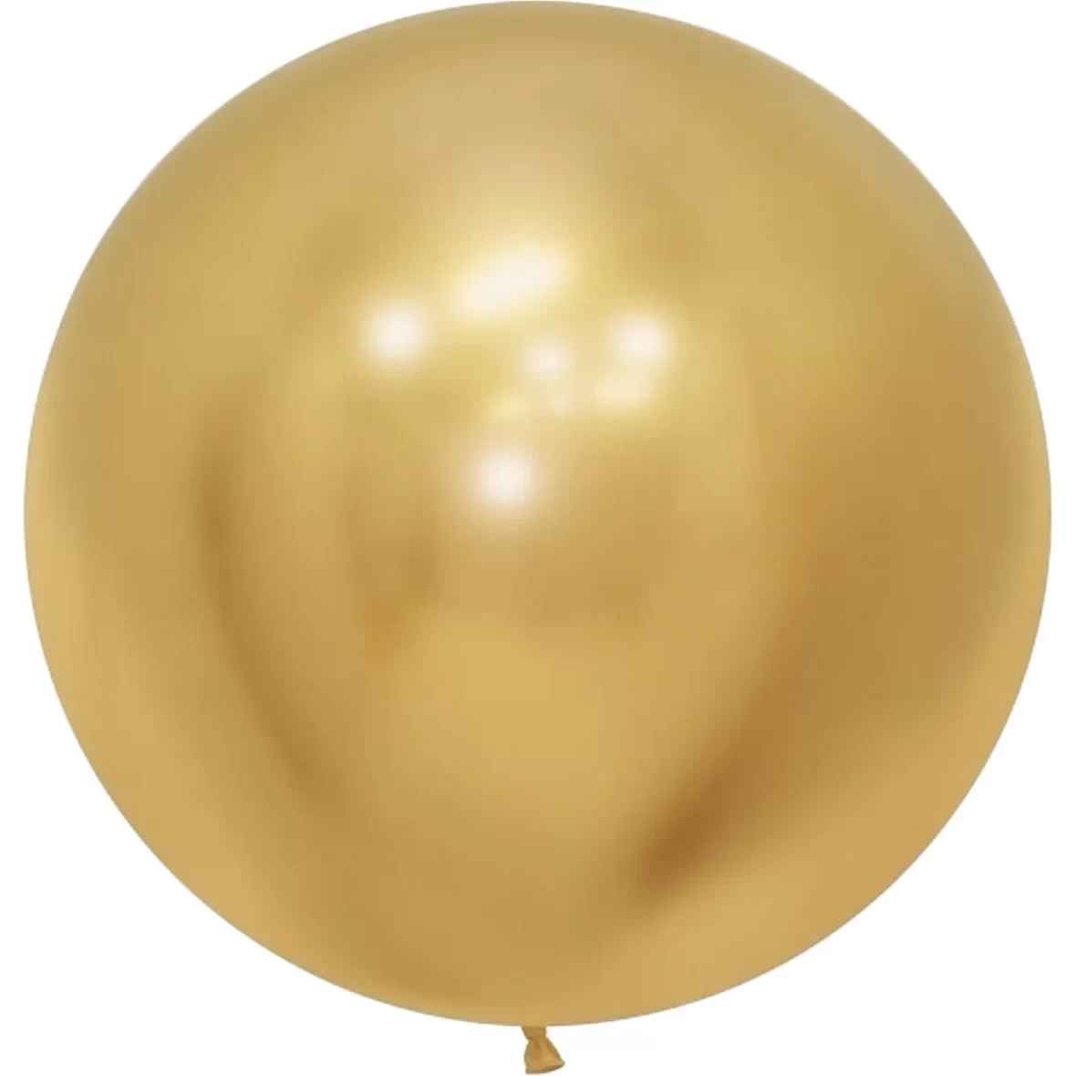 Balon latex Jumbo Auriu Cromat, rotund, 90 cm, cod culoare #106
