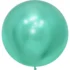 Balon latex Jumbo Turcoaz Cromat, rotund, 90 cm, cod culoare #111