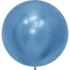 Balon latex Jumbo Albastru Cromat, rotund, 90 cm, cod culoare #108