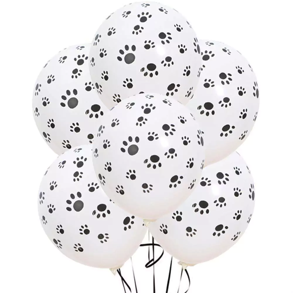 Set 10 baloane latex, model Labute, 30 cm