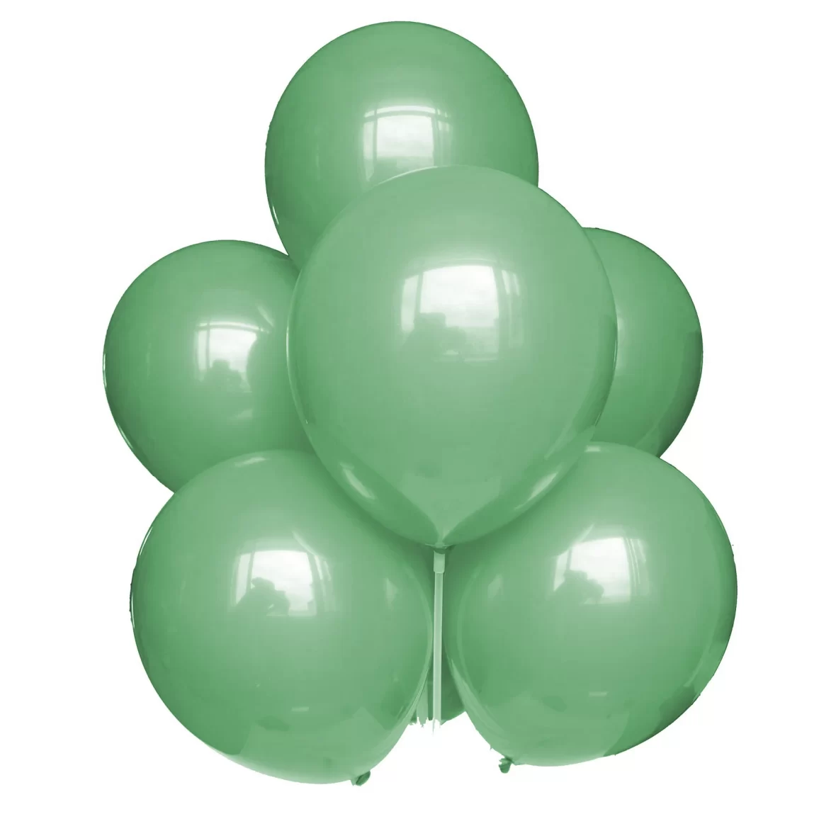 Set 10 baloane latex, Verde Army Deschis, 25 cm, cod culoare #013
