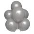 Set 10 baloane latex, Gri, 25 cm, cod culoare #024