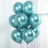 Set 6 Baloane Latex, Cromate, Turcoaz, 30 cm