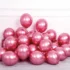 Set 10 baloane latex, Rose red, cromate, de 12 cm