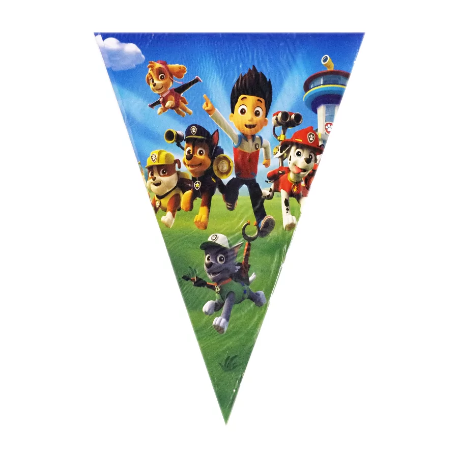 Set ghirlanda cu 10 stegulete Patrula Catelusilor