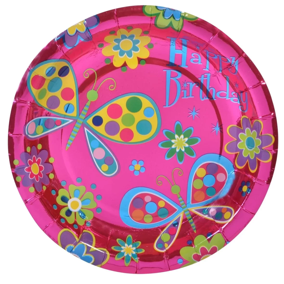 Set 10 farfurii cu fluturasi, 18 cm