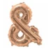Balon simbol ampersand (&), 40 cm, rose gold