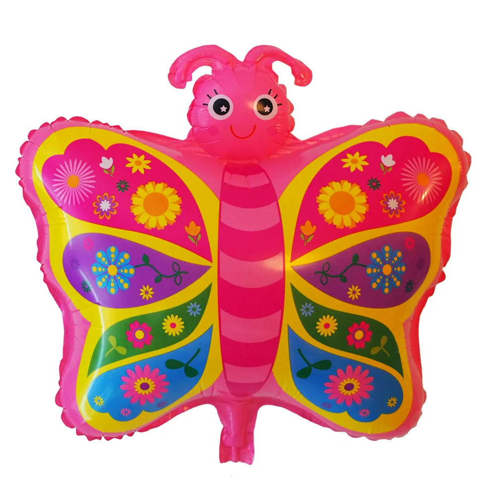 Balon figurina fluture, roz, 45 x 40 cm