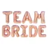 Set aranjament 9 baloane litere Team Bride, rose gold, 40 cm