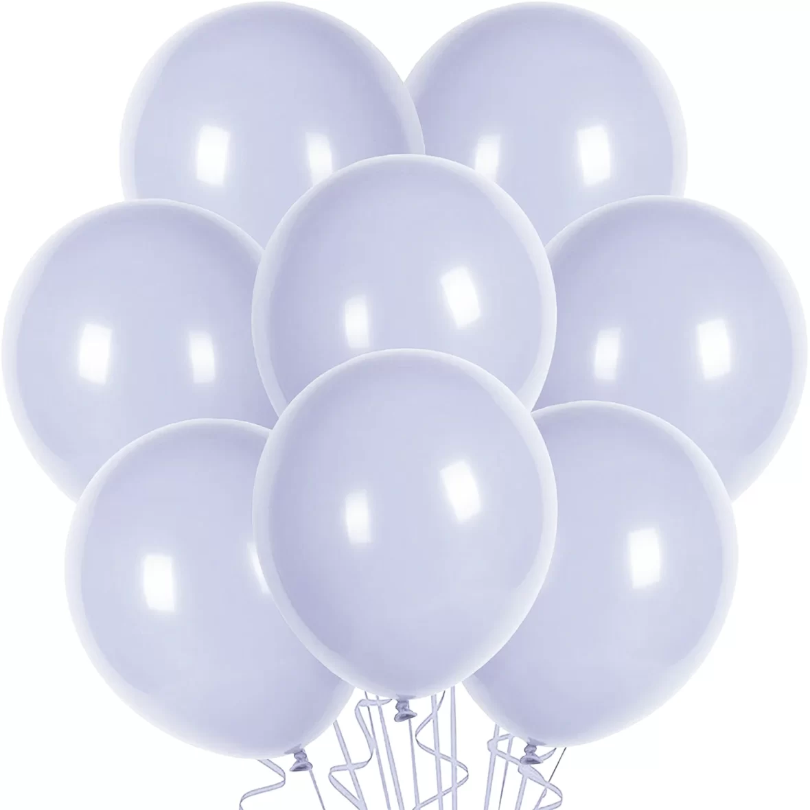 Set 10 baloane latex, Albastru macaron, de 30 cm, cod culoare #009