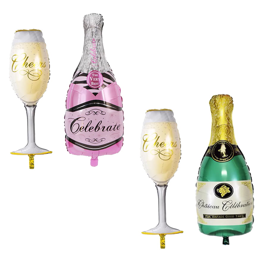 Set baloane folie Pahar si Sticla, 90 cm x 38 cm