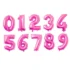 Baloane cifre 0-9, 70 cm, roz
