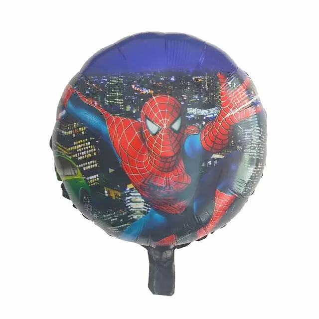 Balon Spiderman, rotund, 45 cm