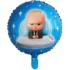 Balon folie Baby Boss, rotund, 45 cm