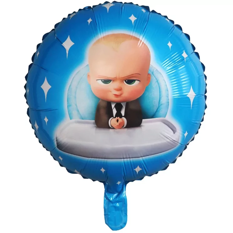 Balon folie Baby Boss, rotund, 45 cm