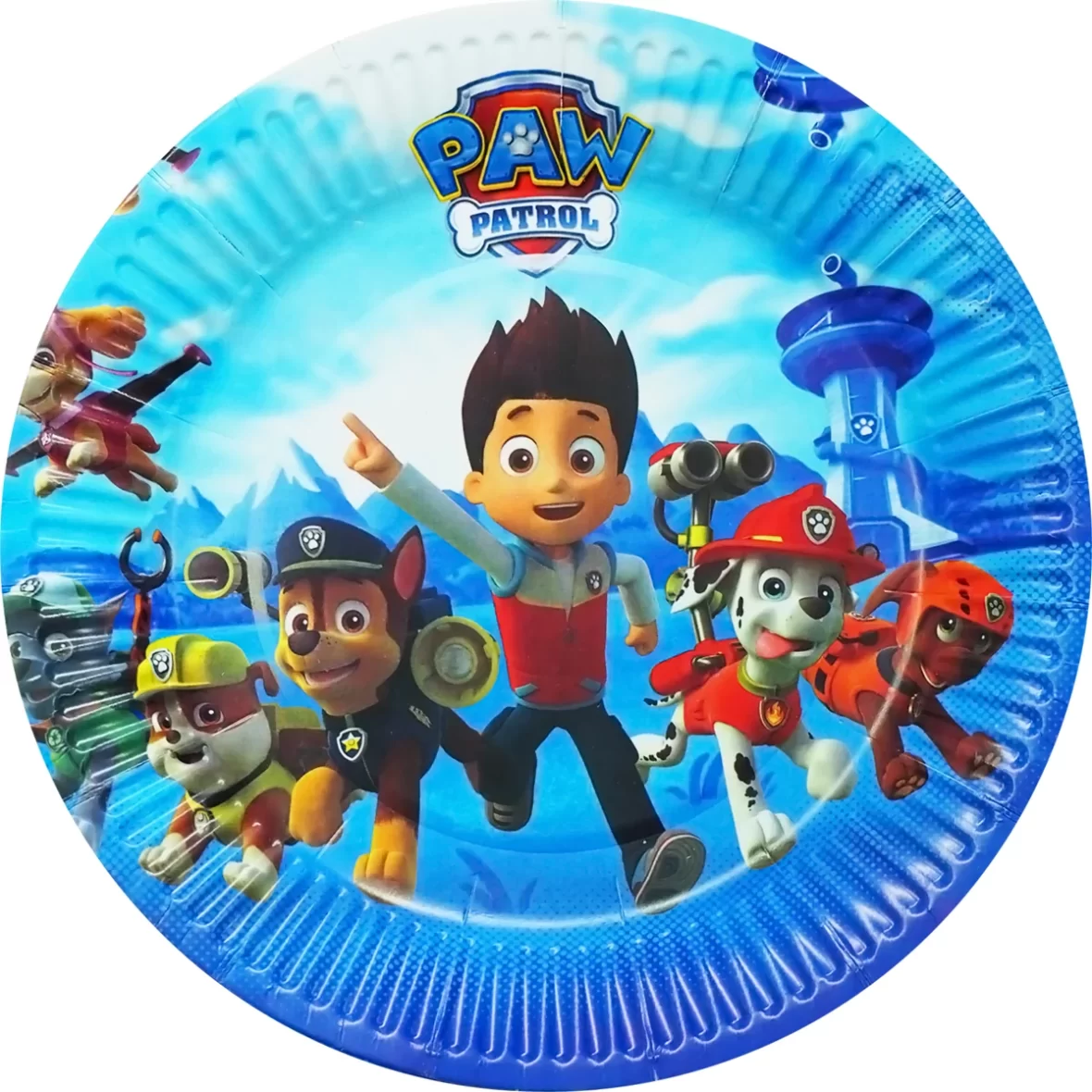 Set 10 farfurii Patrula Catelusilor, 18 cm