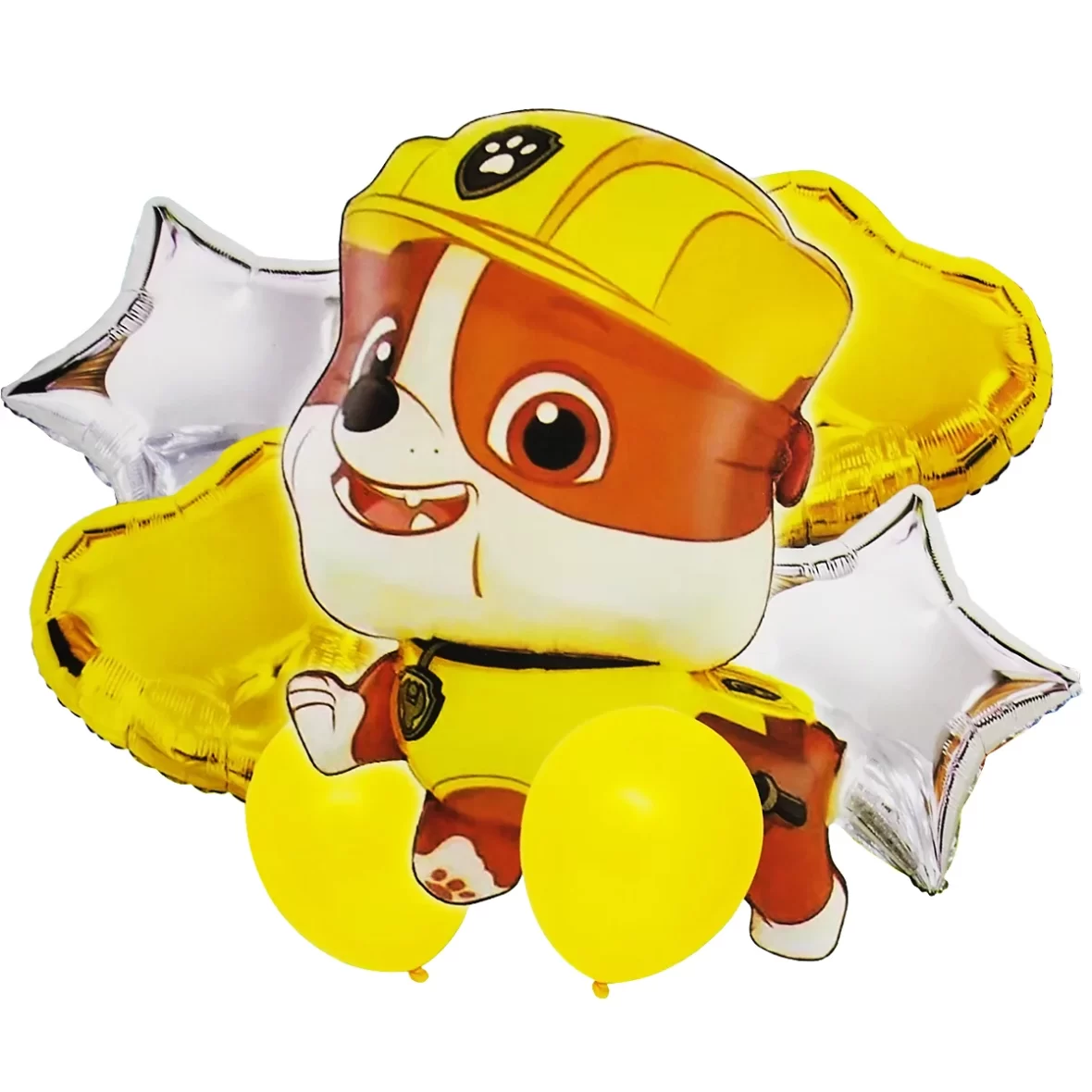 Set 7 baloane cu figurina Rubble – Patrula Catelusilor