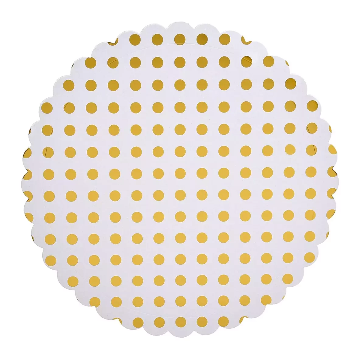 Platou prajituri cu bulinute aurii, 30 cm