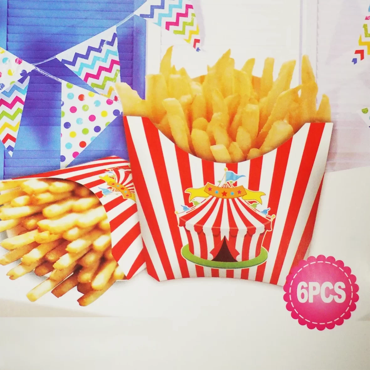 Set 6 cutii cartofi prajiti