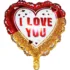 Balon folie Inimioara I Love You, 50 cm