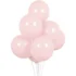 Set 10 baloane latex, Roz Macaron, 12 cm