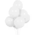 Set 10 baloane latex, Alb, 12 cm
